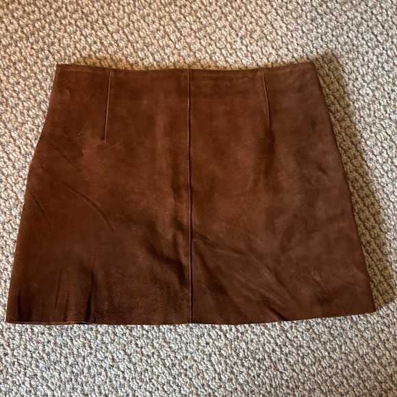 Mango real suede mini skirt - Picture 4 of 4